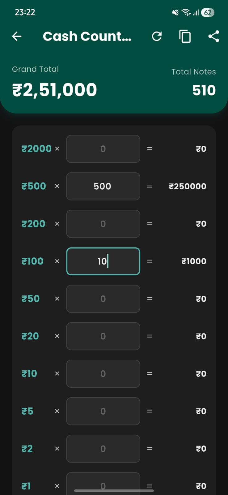 Cash Counter