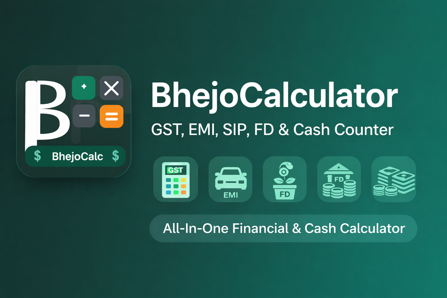 BhejoCalculator – All-In-One Financial & Cash Calculator